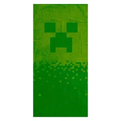 Afbeelding van Minecraft Strandlaken Digital Creeper 70 x 140 cm Katoen