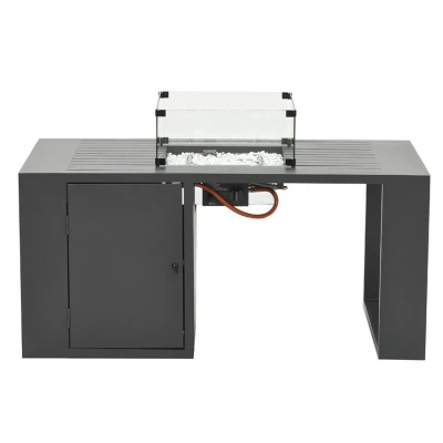 Afbeelding van Cozy Living sfeerhaard excl. glas Sines carbon black/ 130x70xH48 Garden Impressions