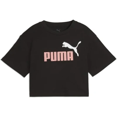 Afbeelding van Puma ESS 2 COLOR No. 1 Logo​ Short Length Tee G Meisjes sportshirt Black