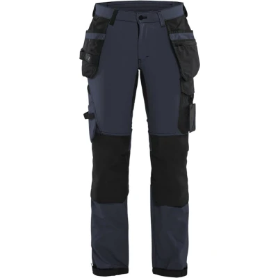 Afbeelding van Blaklader Dames 4 weg stretch werkbroek 7192 1645 Donker marineblauw/Zwart D23