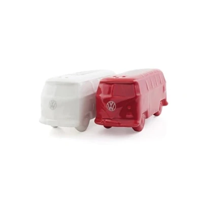 Afbeelding van Brisa peper en zoutstrooier set Volkswagen T1 bus Rood