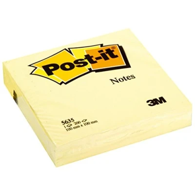 Afbeelding van Post it Notes ft 101 x mm, geel, blok van 200 vel memoblok