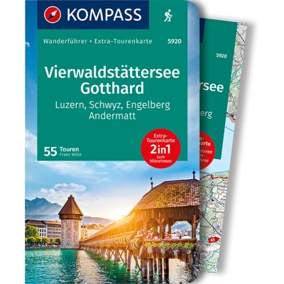 Afbeelding van KOMPASS Wanderführer Vierwaldstättersee, Gotthard