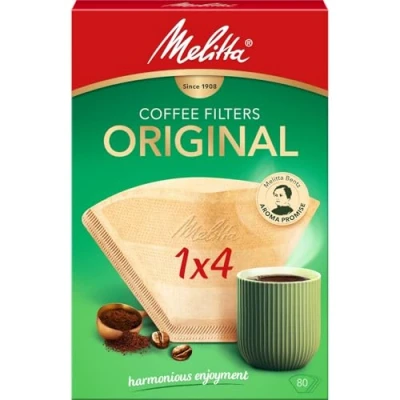Afbeelding van Melitta Original 1x4 brown (80 pcs) Coffee Filters