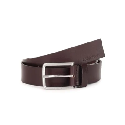 Afbeelding van Calvin Klein Warmth Oiled Grain Riem, Heren, Maat: 90, Dark brown