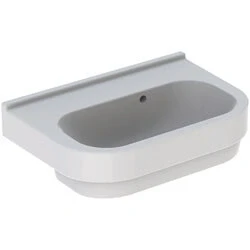 Afbeelding van Geberit 300 Basic Compact wastafel wit (60 x 40 cm) zonder kraangat,