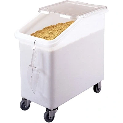 Afbeelding van Cambro mobiele ingrediëntenbak wit 102L