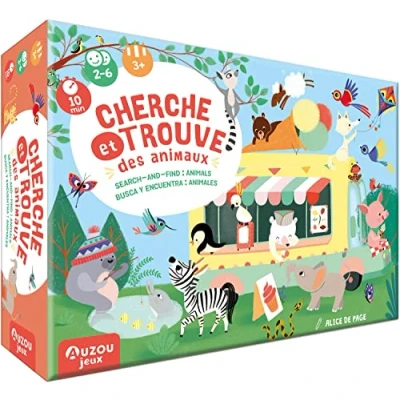 Image de Jeu d&#039;ambiance Auzou Cherche et Trouve Les Animaux du Monde