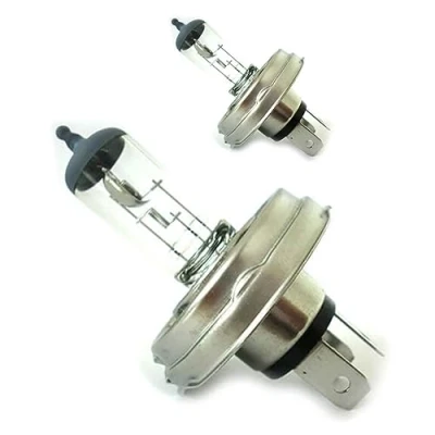 Afbeelding van CARALL Set van 2 12V halogeenlampen voor auto, dimlicht, verblindend, mistlampen ect. (H5 H4 P45T 60/55W)
