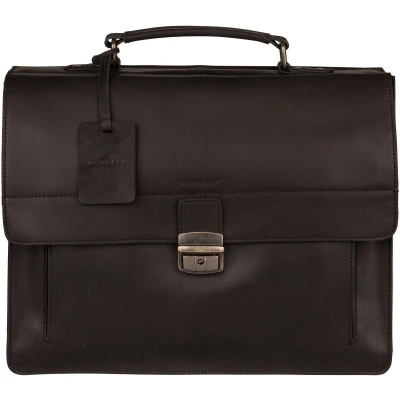 Afbeelding van Burkely Vintage Scott Aktetas, Maat: One Size, Black