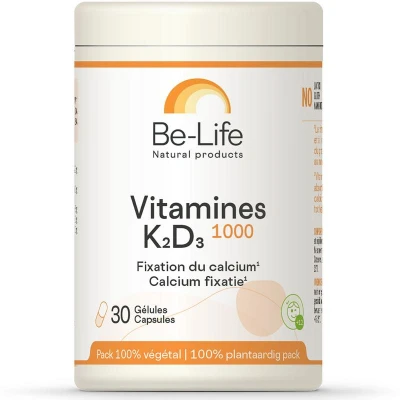 Afbeelding van Be life Vitamines K2 D3 1000 Capsules