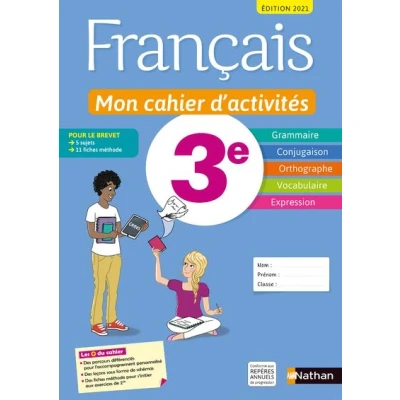 Image de Français Mon cahier d&#039;activités 3e Elève 2021