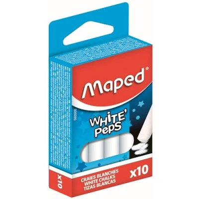 Afbeelding van Maped krijt wit 10 stuks