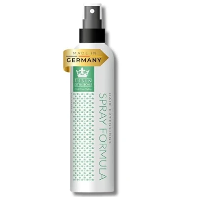 Afbeelding van Rubin Extensions 2 fasen haarextensions spray met keratine, geschikt voor natuurlijk haar, pruiken en haarstukjes, hittebescherming verzorging meer haar