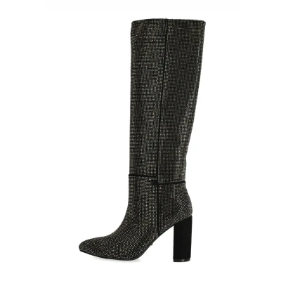Afbeelding van Mexx Krystal II INDY Laarzen, Dames, Maat: 37, Black silver Textiel/ synthetisch