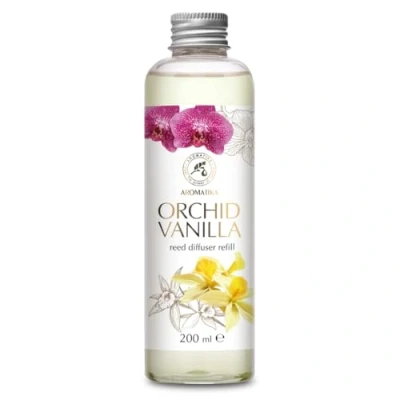Afbeelding van navulverpakking voor geurverspreider orchidee vanille, 200 ml, geurdiffuser, langdurige kamergeur, kamerdiffuser, luchtverfrisser