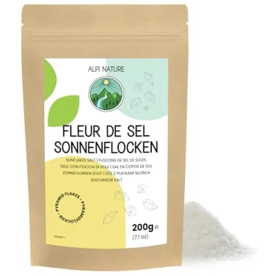 Afbeelding van Fiocchi di Sale Marino Sunflakes 200g Alpi Nature, Fleur de Sel 0.5 3 mm Raccolti a Mano