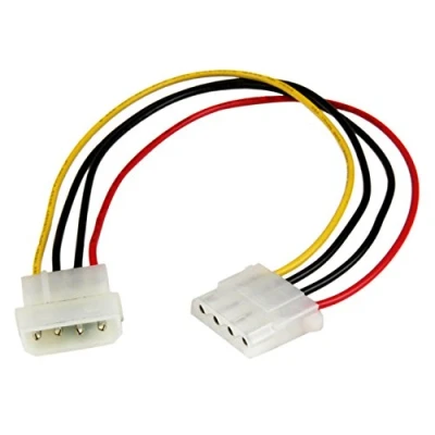 Afbeelding van StarTech 30 cm Molex LP4 voedingsverlengkabel M/F