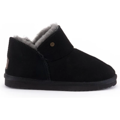 Afbeelding van Warmbat Australia Willow WLW221099 Pantoffels voor kinderen, Maat: 32, Black Veloursleer