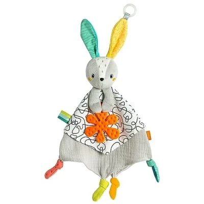 Image de Fehn Doudou Lapin pour Bébé et Nouveau né Aide à l&#039;Endormissement Câliner Saisir Marionnette Enfant Partir de 0 Mois