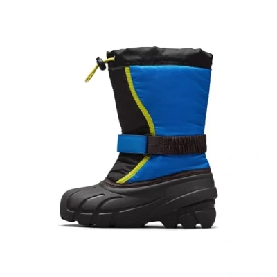 Afbeelding van Sorel Youth FLURRY™ BOOT Unisex Snowboots Black, Super Blue Maat 34