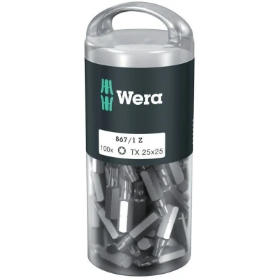 Afbeelding van Wera 1/4&quot; torx bit t25 x 25mm (Per koker van 100 stuks)