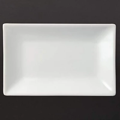 Afbeelding van Olympia Whiteware rechthoekige serveerschalen 20x13cm (6 stuks)