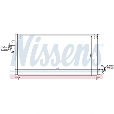 Afbeelding van Nissens Airco condensor 94841