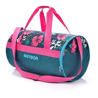 Afbeelding van Sporttas heren/dames &amp; kinderen 25L tas gymtas zwemtas reistas vakantietas fitnesstas riemtas Roze/Blauw