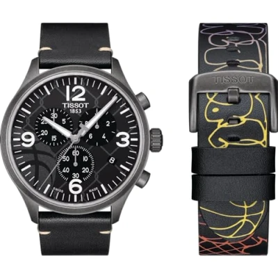 Afbeelding van Tissot Street Basketball T1166173606700 Horloge Leer Zwart Ø 45 mm