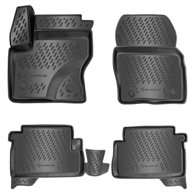 Afbeelding van Elmasline 3D rubberen matten set voor Ford Kuga bouwjaar 2012 2019 Extra hoge rand vloermatten Accessoires