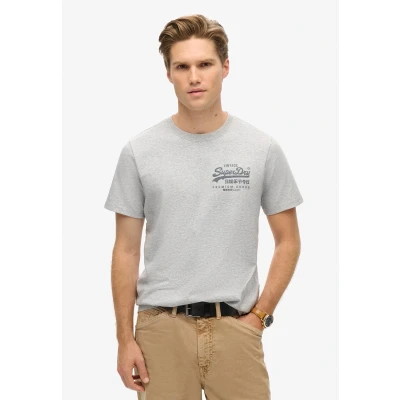 Afbeelding van Superdry Tshirt print, Heren, Maat: XXL, Flake grey marl