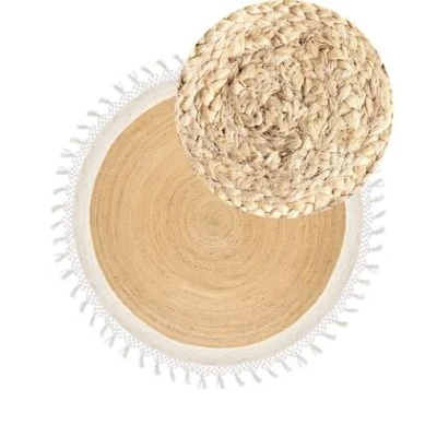 Afbeelding van MARTS Vloerkleed Beige/Wit 200 cm Jute