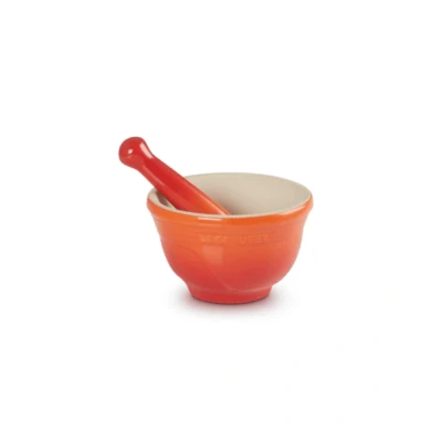 Afbeelding van Le Creuset Vijzel met Stamper Oranjerood ø 12 cm
