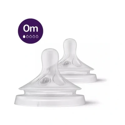 Afbeelding van Philips Avent Fles Spenen Natuurlijke Zuigreflex 2 stuk 0 maand T1