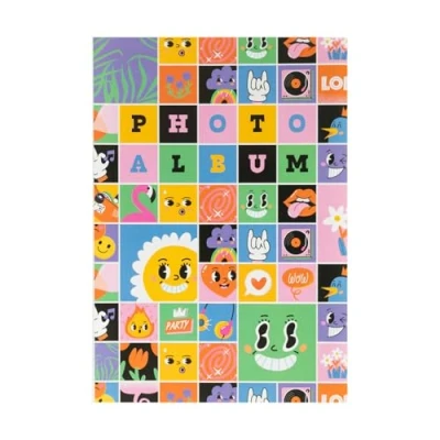 Afbeelding van Grupo Erik fotoalbum 10 x 15 cm Funky Friends 36 hoezen en zachte omslag voor kinderen, tas