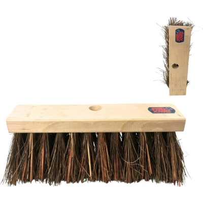 Afbeelding van Synx Tools Stadsbezem 30 cm Bezem Buitenveger Veger natuurvezels Straatbezem Bezems B