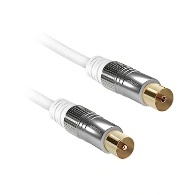 Afbeelding van Ekon ECAN18METMFW coax kabel 1,8 m 9.5 mm Wit