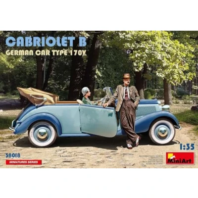 Afbeelding van 1:35 MiniArt 38018 Cabriolet B German car type 170V Plastic Modelbouwpakket
