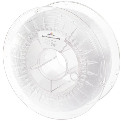 Afbeelding van Spectrum Filaments 80054 PET g Premium Filament PETG Chemisch bestendig, Slagvast 1.75 mm 1000 Glas, Transparant 1 stuk(s)
