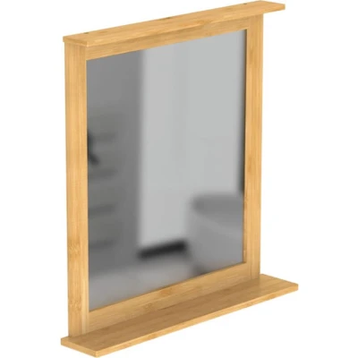 Afbeelding van Spiegel met bamboeframe 67x11x70 cm