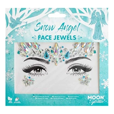 Afbeelding van Moon Creations Glitter Snow Angel Gezicht Diamanten Sticker Multicolours