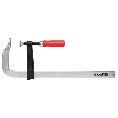 Afbeelding van KS Tools, Bankschroeven + klemmen, Schroefklem van smeedbaar gietijzer (400 mm)