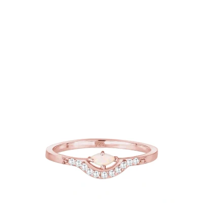 Afbeelding van Elli Classic LOOK Ring, Dames, Maat: 54, Rose gold coloured