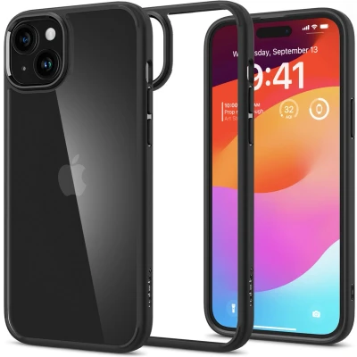 Afbeelding van Spigen Ultra Hybrid TPU Back Cover Zwart Apple iPhone 15 Plus