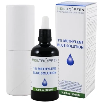 Afbeelding van 1% methyleenblauwe oplossing 100 ml Methyleenblauw wetenschappelijke en analytische toepassing Heiltropfen®