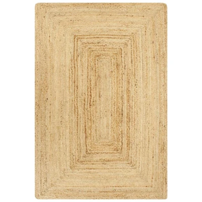 Afbeelding van Vloerkleed handgemaakt 160x230 cm jute naturel