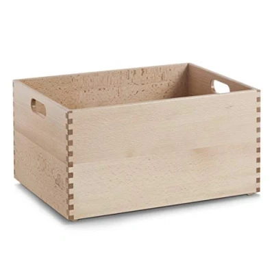 Afbeelding van Zeller 13309 multifunctionele kist. Beuken gelakt 40 x 30 21 cm