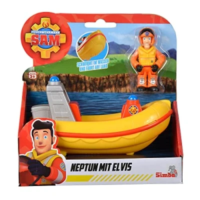 Afbeelding van Brandweerman Sam Reddingsboot met Speelfiguur Elvis