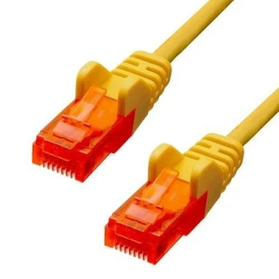 Afbeelding van ProXtend U/UTP CAT6 pvc AWG 26 CCA Geel 20M (U/UTP, CAT6, 20 m), Netwerkkabel